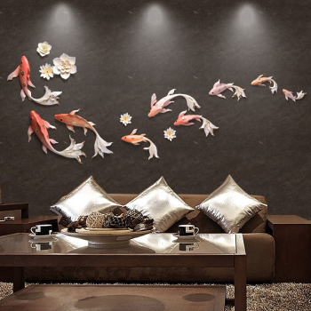 Decor cá chép gắn tường DC 020