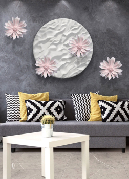 Decor hoa 3D treo tường độc đáo DC 028