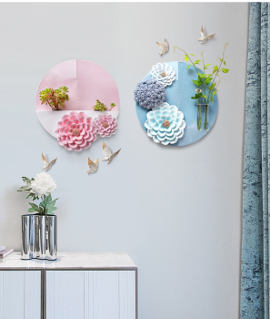 Decor giỏ hoa treo tường cao cấp DC 030