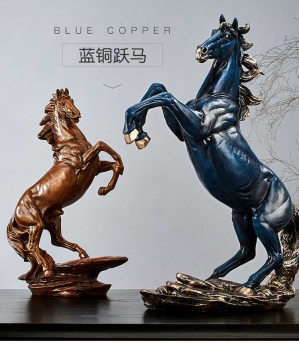 Đôi ngựa decor trang trí nội thất DBA 007