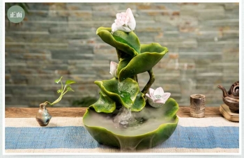 Thác nước phong thủy trang trí DBA 013