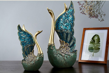 Đôi thiên nga decor trang trí DBA 023