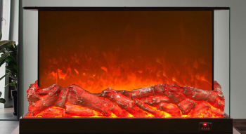 Lò sưởi 3D 3 mặt trang trí nội thất LS 018