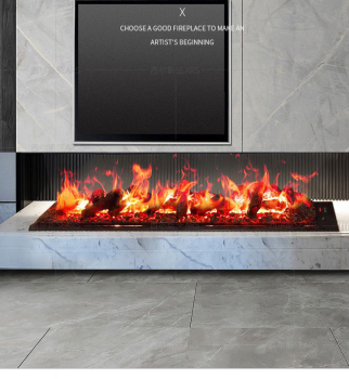 Lò sưởi 4D nhập khẩu trang trí phòng khách L4D 002