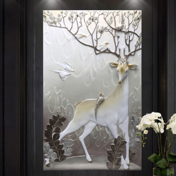 Tranh trang trí 3D treo tường Hươu TTA 002