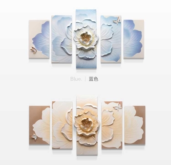 Tranh trang trí Hoa 3D TTA 013